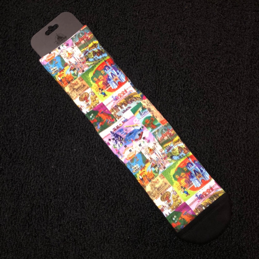 Vintage Disney Parks attractions socks